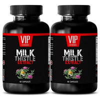 Thistle herb - MILK THISTLE EXTRACT - Pain relief capsules - 2 Bottle 120 Capsules