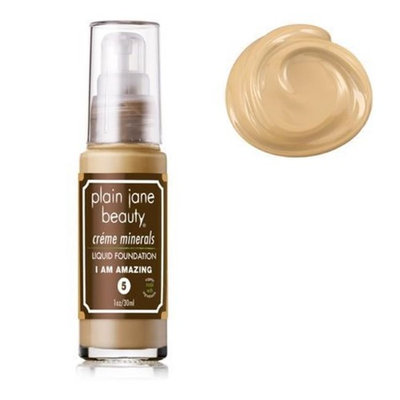 Plain Jane Beauty 232007 I Am Amazing 5 Creme Minerals Liquid Foundation