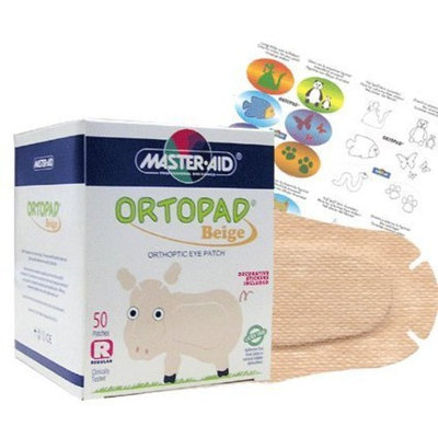 Ortopad Beige Eye Patches - Regular Size (50 Per Box)