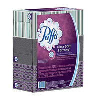 Puffs Ultra Soft & Strong Facial Tissues 124.0 sh (Pack of 4)