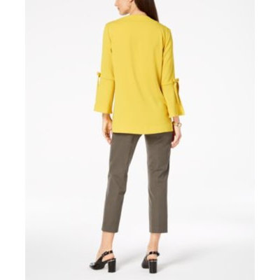 Bow-Sleeve Jacket & Cropped Pants, Created for Macy's