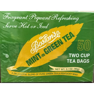 Boston Tea Boston's Mint -in- Green Tea 50ct Box