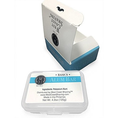 WCS Basics Alum Aftershave Bar Block for Skin Protection 120g