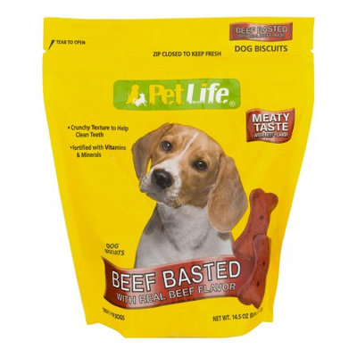 Dollaritem Wholesale Pet Life Dog Biscuit Basted 14.5Z*1Y -Sold by 1 Case of 6 Pieces