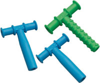 Chewy Tubes Sensory Teether - Green/Blue/Blue - 3 Pack