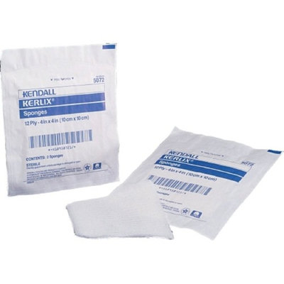 Kerlix - Gauze Sponge Kerlix - Cotton 12-Ply 4 X 4 Inch Square Sterile - 50/Box - McK