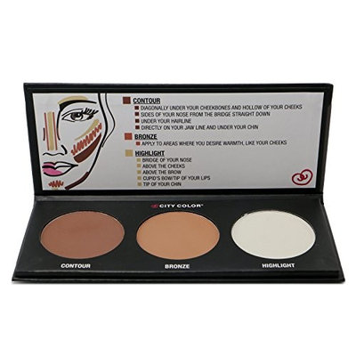 1PC City Color Countour Effects Palette -Contour - Bronze - Highlight #F0005