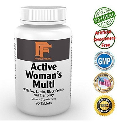 Physique Formula Women's Multi Vitamin- Cutting Edge Multi Vitamin For Active Women Containing Research Valdated Nutrients That Increase Metabolism, Boost Energy, Fight Fatigue and