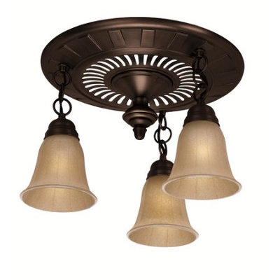 Hunter Garden District Bathroom Fan with Light