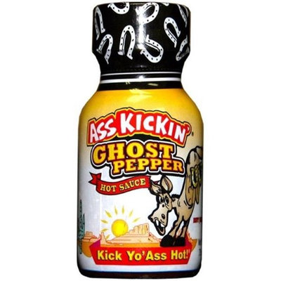 Ass Kickin MB817 0.75 oz Mini Ghost Pepper Hot Sauce