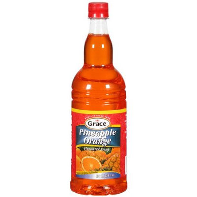 Grace Kennedy Limited Grace Caribbean Trasition Syrup Orange Pineapple 33.9-Ounce (Pack of 12)