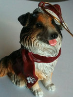 Little Gifts LittleGifts 5379 Australian Shepherd Snowflake Scarf Resin Ornament