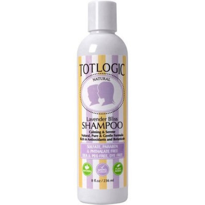 TotLogic Sulfate Free Baby Shampoo- Lavender Bliss Hair Care, 8 oz, No Phthalates, No Formaldehyde, Infused With Natural Antioxidants and Botanicals