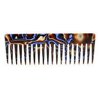 France Luxe Wide Tooth Styling Comb - Marble Periwinkle