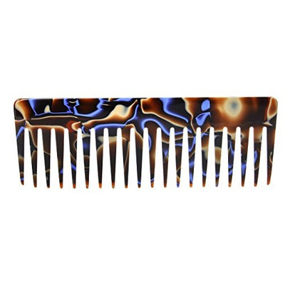 France Luxe Wide Tooth Styling Comb - Marble Periwinkle