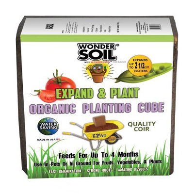 Wonder Soil 11 lb. Expand and Plant Organic Coco Coir Mix