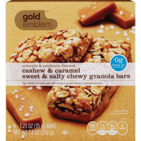 Gold Emblem Cashew and Carmel Sweet and Salty Chewy Granola Bars, 6CT