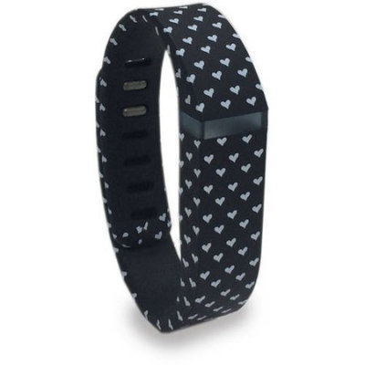 Genal Strap Inc Smart Buddie Fitbit Flex Replacement Band, Large, Heart Print