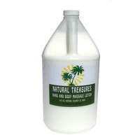128oz - One Gallon Hand and Body Massage Lotion From Natural Treasures. Our Most Affordable Massage Lotion with a Coconut. Oil Base. (Unscented)