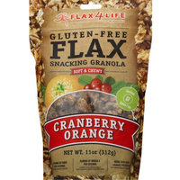 Flax4Life Gluten-Free Flax Snacking Granola Cranberry Orange 11 oz
