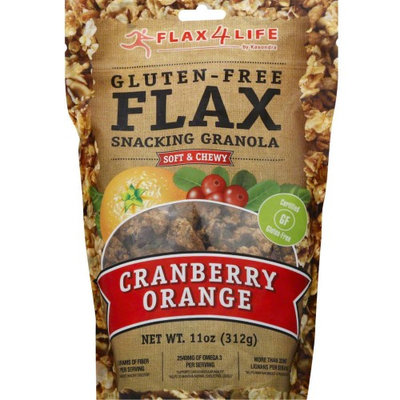 Flax4Life Gluten-Free Flax Snacking Granola Cranberry Orange 11 oz