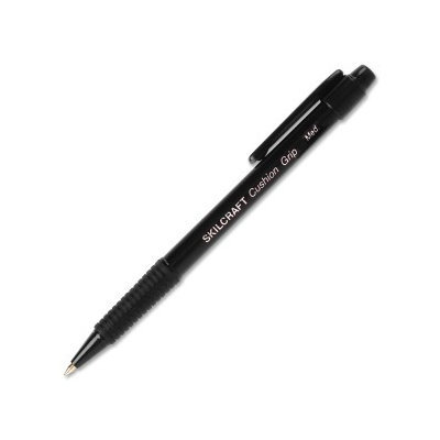 SKILCRAFT Retractable Cushion Grip Ballpoint Pens