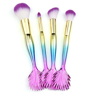 Makeup Brush Set,Putars 4PCS Colorful Professional Women Sexy Soft Material Cosmetic Concealer Brush Set for Perfect Application,for Eyebrow Eyeliner, Blush, Foundation, Contour and Blending