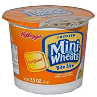Product Of Kelloggs, Cereal In Cup Frosted Mini Wheats, Count 6 (2.5 oz) - Cereals / Grab Varieties & Flavors