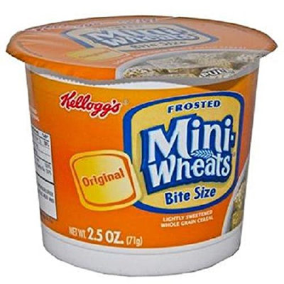 Product Of Kelloggs, Cereal In Cup Frosted Mini Wheats, Count 6 (2.5 oz) - Cereals / Grab Varieties & Flavors