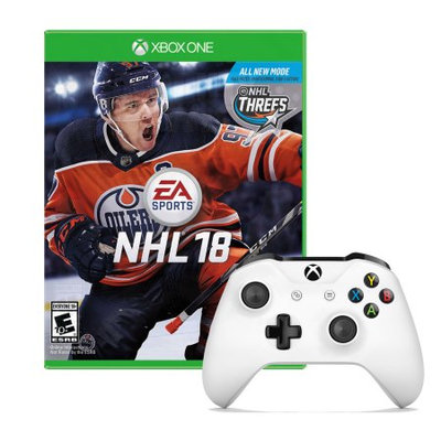 Microsoft Xbox One Controller in White with NHL 18