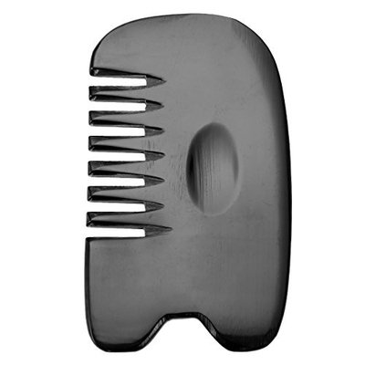 Handmade Natural Horn Comb Genuine Ox Horn Pocket Comb No Static Natural Detangling Massage Wide Tooth Comb
