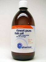 Pharmax Finest Pure Fish Oil with Essential Oil of Orange, 500mL