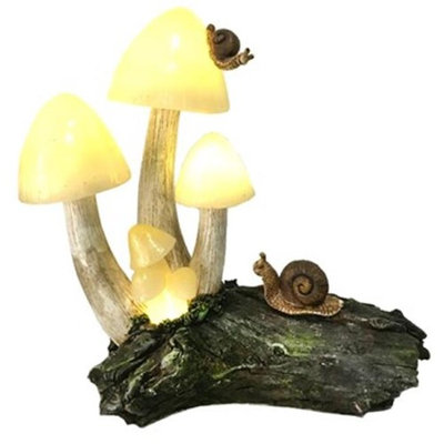 Bella Products BGP706244 Bella Fairy Garden Mushrooms with Solar Light
