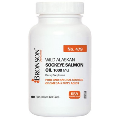 Bronson Vitamins Sockeye Salmon Oil 1000 mg Softgels