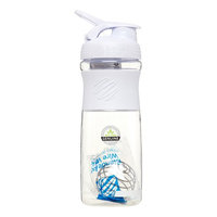 BlenderBottle 28oz SportMixer Tritan Grip Shaker Cup Clear White