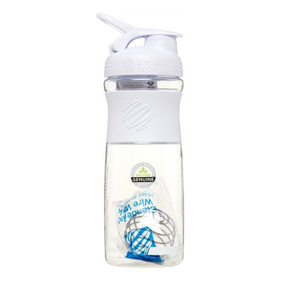 BlenderBottle 28oz SportMixer Tritan Grip Shaker Cup Clear White