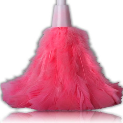 22'' Extra Long Quality Bright Coloured Feather Duster Treated To Attract Dust For Use On Furniture, Lamp Shades, Blinds, TV Cabinets, Doors, Windows, Desks & Ornaments.