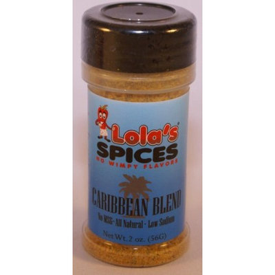 Lola's Spices No Wimpy Flavors Spices and Seasonings (Caribbean, 2 oz.)