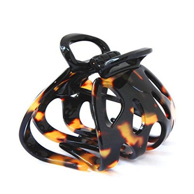 French Handmade Octopus Hair Claw Made Of Celluloid Acetate 2.5 x 2 inches Tokyo Jaw Clip N1