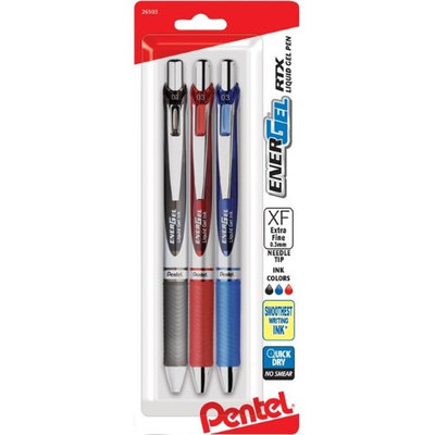 Pentel of America BLN73BP3M EnerGel RTX Retractable Liquid Gel Pen