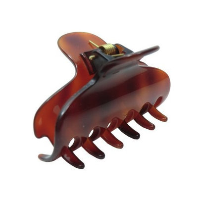 Charles J. Wahba Medium Solid Rounded Hair Claw - Tortoise