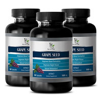 Vitamins for immune health - GRAPE SEED EXTRACT - Supplement for digestion - 3 bottles 90 capsules