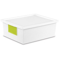 Sterilite Corporation Sterilite 10.2 Quart ID Box- White (Available in Case of 6 or Single Unit)