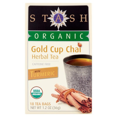 Stash Organic Gold Cup Chai Herbal Tea, 18 count, 1.2 oz, 6 pack