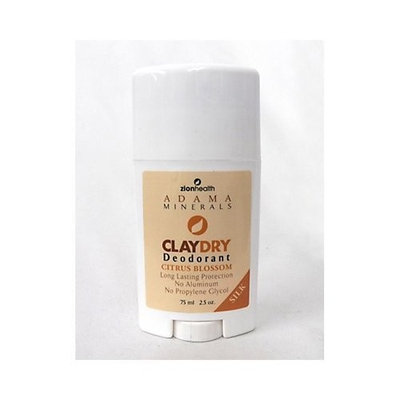Adama Claydry Natural Deodorant (3 Pack Sweet AmberTravel Size)