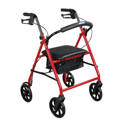 Drive Medical Steel Walker Rollator with 8