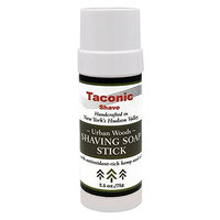 Taconic Shave Barbershop Quality Urban Woods Shaving Soap Stick with Antioxidant-Rich Hemp Seed Oil 2.5 oz./71g