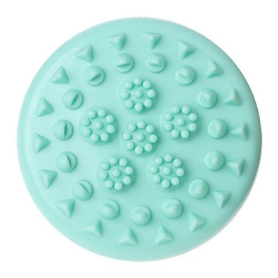 YDZN Beauty Handheld Bath Shower Anti Cellulite Full Body Massage Brush Slimming Scrubs Treatments,11cm/4.33'' (Green)
