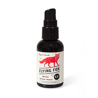 Flying Fox Beard Wash, 2 Oz. - Encourage a Thicker, Fuller Beard - Hair Strengthening - Woodsy Sage - Paraben & Sulfate Free