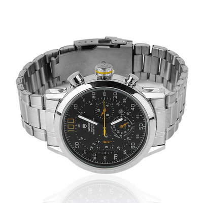Special WEIDE WH3311 Luxury Men Stainless Steel Strap Quartz Wrist Watch